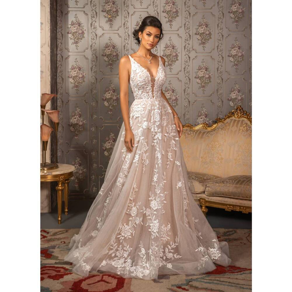 NEW KITTY CHEN COUTURE luciana a-line lace dress in ivory/toffee